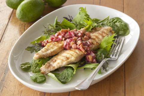 Fish with Feijoa Salsa